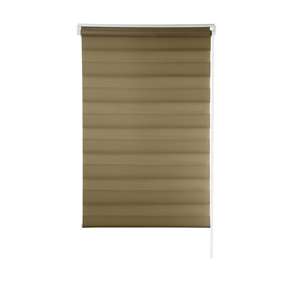 Persiana Zebra Rolo Dupla 120X160 Caramelo