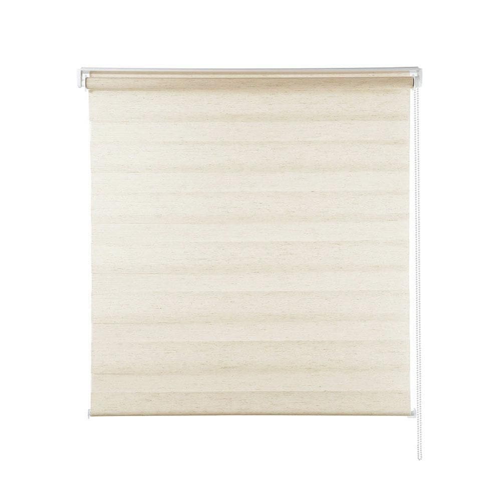 Persiana Zebra Rolo Dupla 160X160 Bege Linho