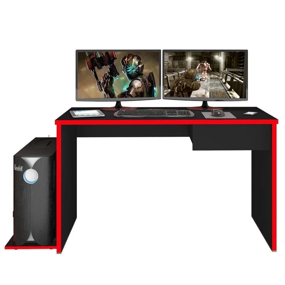 Mesa Gamer Para E Estudo Gelius M09 Preto-vermelho - Mpozenato