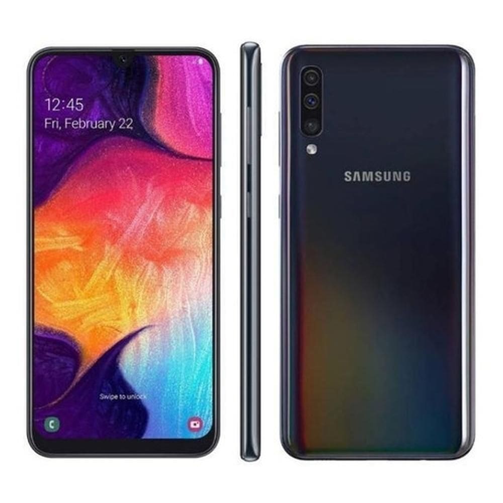 Usado: Samsung A50 128 GB Preto - Muito Bom