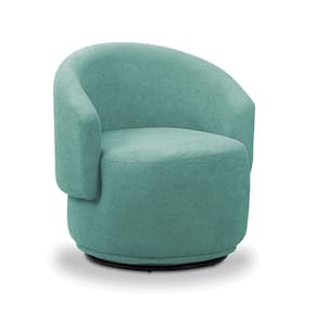 Poltrona Decorativa Orgânica Névoa Bouclê Azul Turquesa E03 - D`Rossi