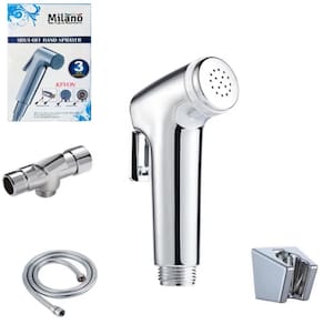 Ducha Higienica Esguicho Aluminio Duchinha Banheiro Lavabo Com Registro Chuveirinho Privada Luxo Metal
