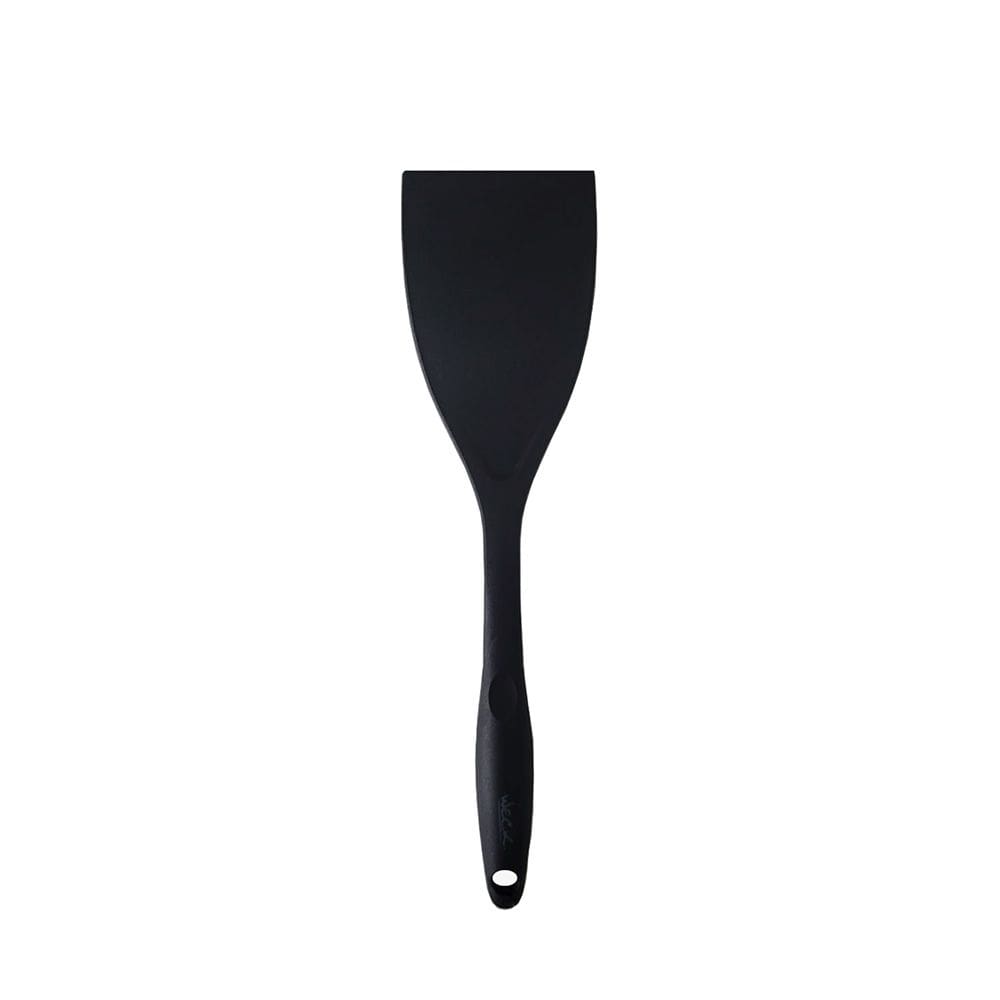Espatula Lisa Preta Nylon Utensilios Cozinha 31cm