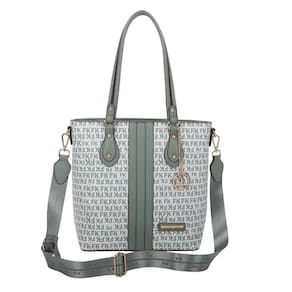 Bolsa Tote Grande Fellipe Krein Ss23 Monograma - Verde