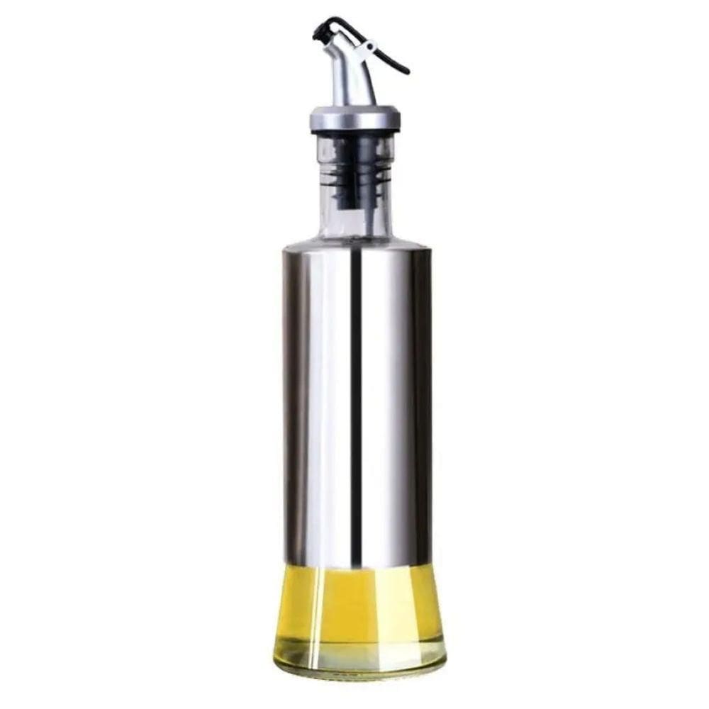 Galheteiro Aço Inox E Vidro 300ml - Sofisticação E Praticidade