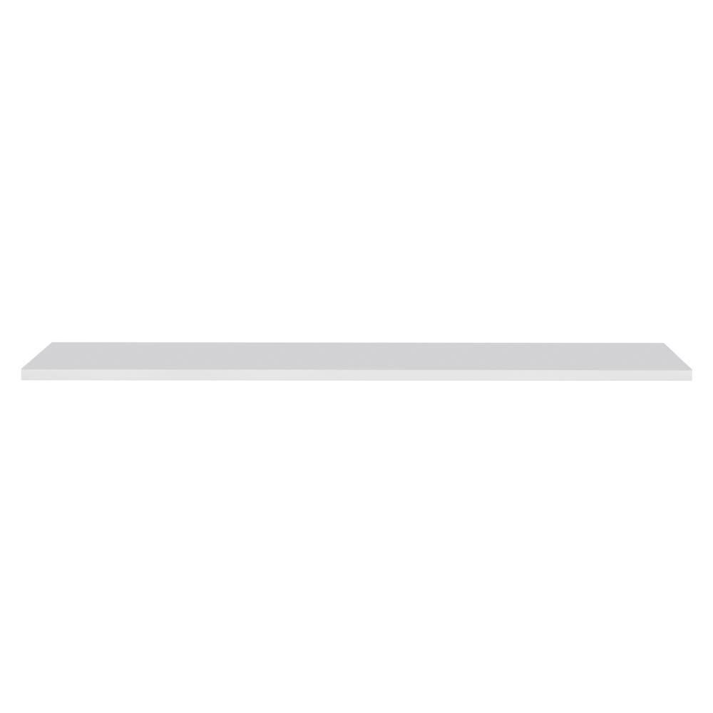 Prateleira Flutuante Quarto Infantil Com Suporte Invisível 91x20cm Yara Branco - Lumil