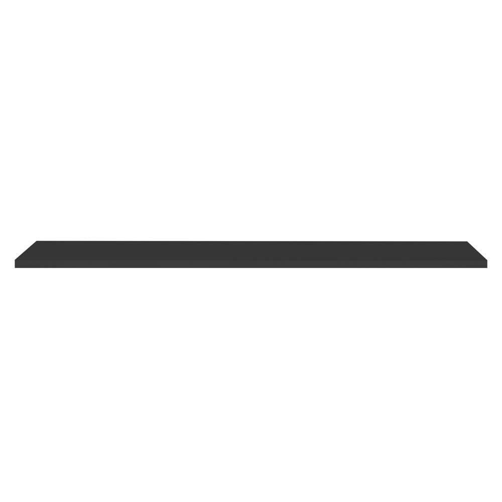 Prateleira Flutuante Para Lavanderia Com Suporte Invisível 68x20cm Yara Preto - Lumil