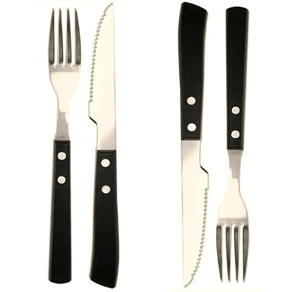 Jogo De Churrasco 12 Pecas Brinox - 2554-109 Preto