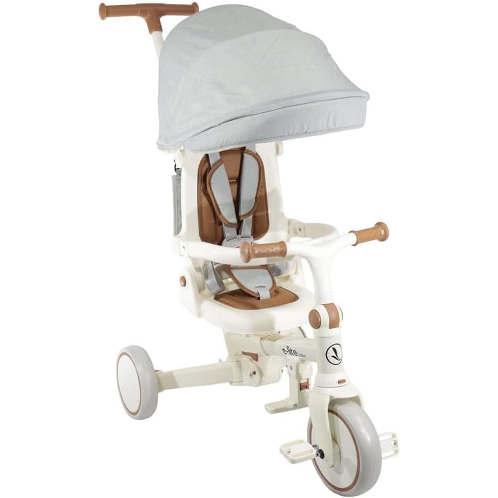 Triciclo Multifuncional E-lite Trike 5 em 1 Off White Premium Baby