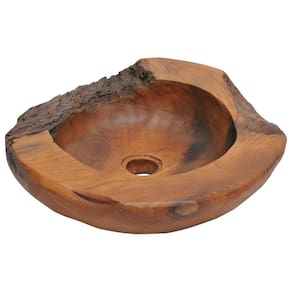 Lavatório VidaXL, banheiro de madeira maciça de teca, interior, marrom