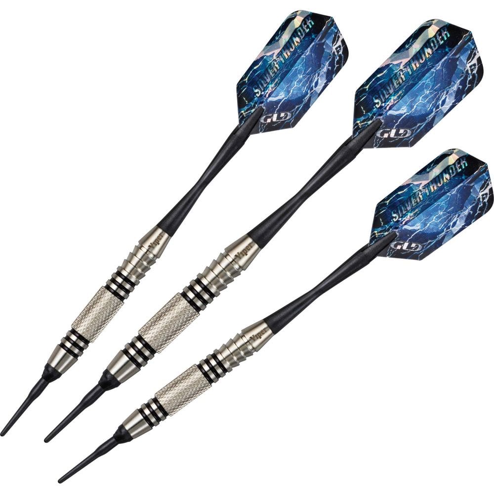 Dardos de ponta macia Viper Silver Thunder 20 g com faixa serrilhada