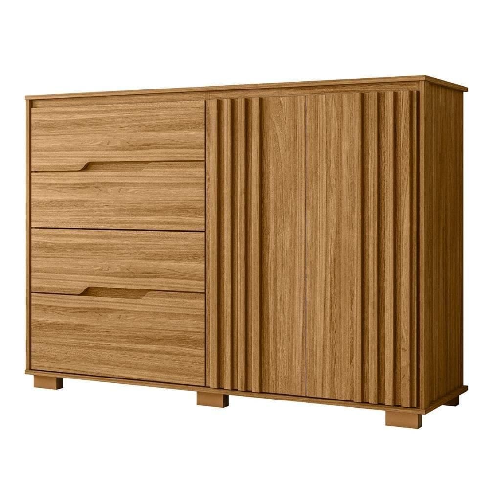 Cômoda Para Quarto 4 Gavetas 147cm Gênova M07 Freijó - Mpozenato