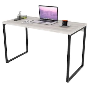 Mesa De Escritório Office 120cm Estilo Industrial Prisma C08 Snow - Mpozenato