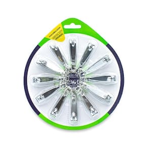 Kit 12 Alicate Cortador De Unha Pequeno Com Lixa Para Pé/Mão