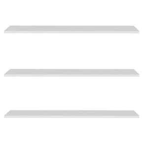 Prateleira Flutuante Para Banheiro Kit 3 Suporte Invisível 91cm Yara Branco - Lumil