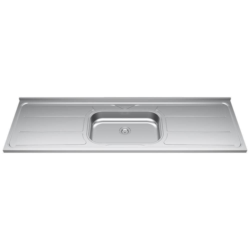Pia De Cozinha Com Cuba 180cm E Válvula Aço Inox - Ghel Plus