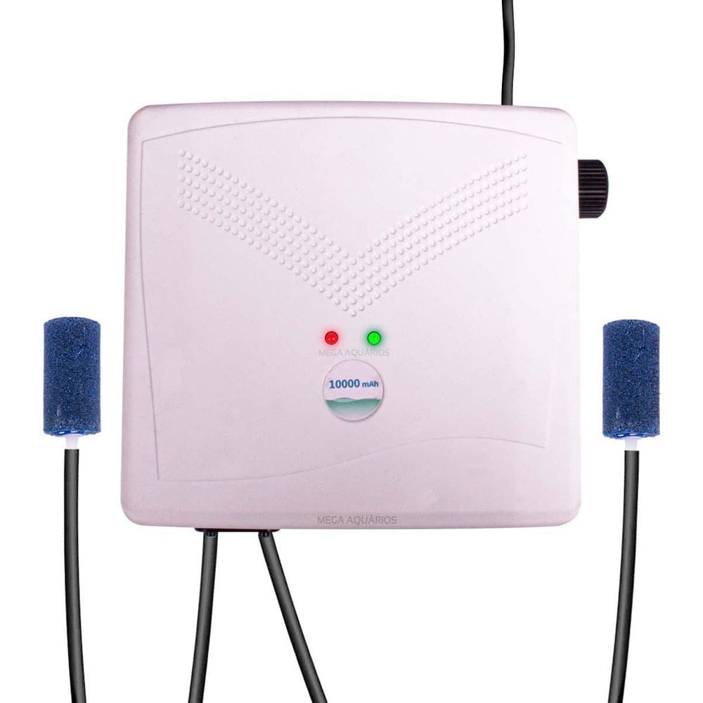 Bombinha Ar Nobreack Aquário Minjiang Mj-8200 Mangueira Ar