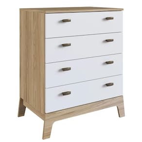 Cômoda Infantil 4 Gavetas 71cm Favo De Mel 003 Itapuã-branco - Completa Móveis