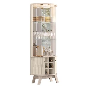 Cristaleira Para Sala De Jantar 67x180cm Melina M01 Calacata-off White - Mpozenato