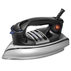 Ferro De Passar Roupa Mondial A Seco Cromado/preto - 220v