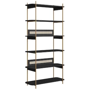 Estante Industrial Pés De Metal Arlo A10 Nero-dourado - Mpozenato