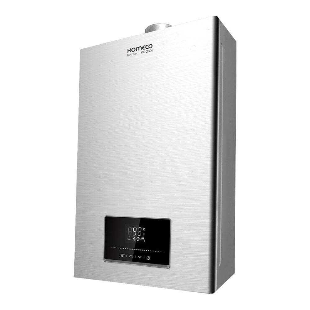 Aquecedor de Água a Gás Komeco GLP 26 Litros Wifi - Prime - Inox