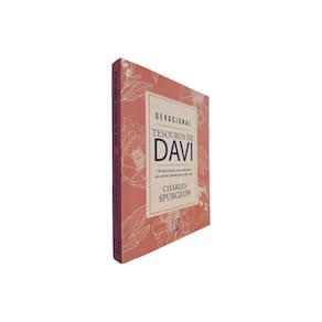 Devocional Tesouros de Davi: 180 Devocionais Diários Inspirados nos Salmos Capa Salmão Charles Spurgeon