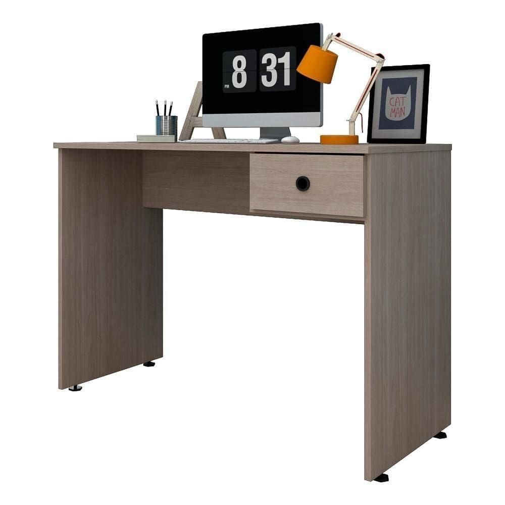 Mesa Para Escrivaninha 101cm Dubai L03 Carvalho Bruma - Mpozenato