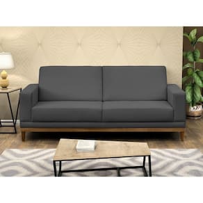 Sofá Living 160cm 2 Lugares Kayrós D05 Suede Cinza - Mpozenato
