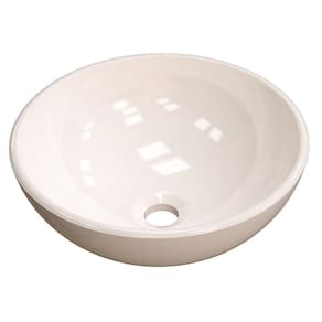 Cuba Pia De Apoio Para Banheiro Redonda Bowl 30 C08 Bege - Mpozenato