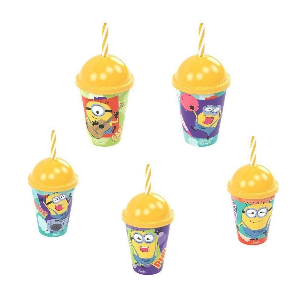 Copo Shake Minions Meu Malvado Favorito 280 Ml Plasutil