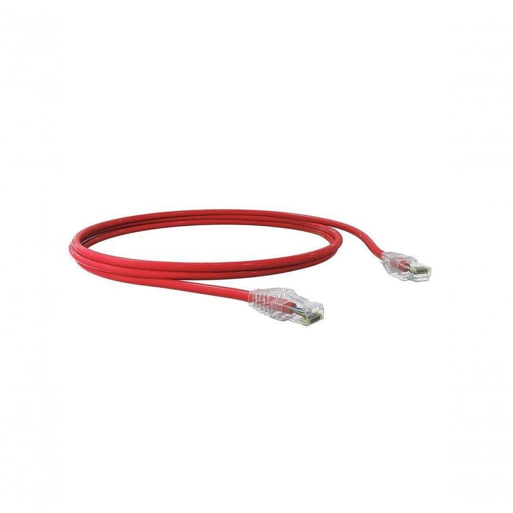 Patch Cord U-utp Cmx T568a-b Metro Vermelho