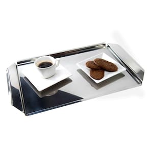 Bandeja Para Servir Chá Café Aço Inox