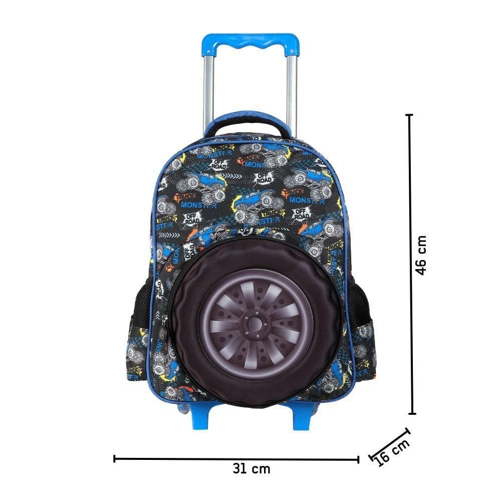 Mochilete Monster Truck Ys42428 - Yins - Azul