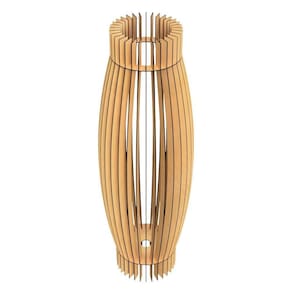 Abajur Grande De Chão Obelisco Mdf Luminária Mdf Cru