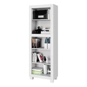 Armário Estante Multiuso Para Livros Dubai 4 Prateleiras Branco