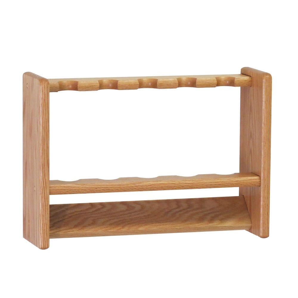 Pool Cue Rack Wooden Mallet Light Oak com capacidade para 5 tacos