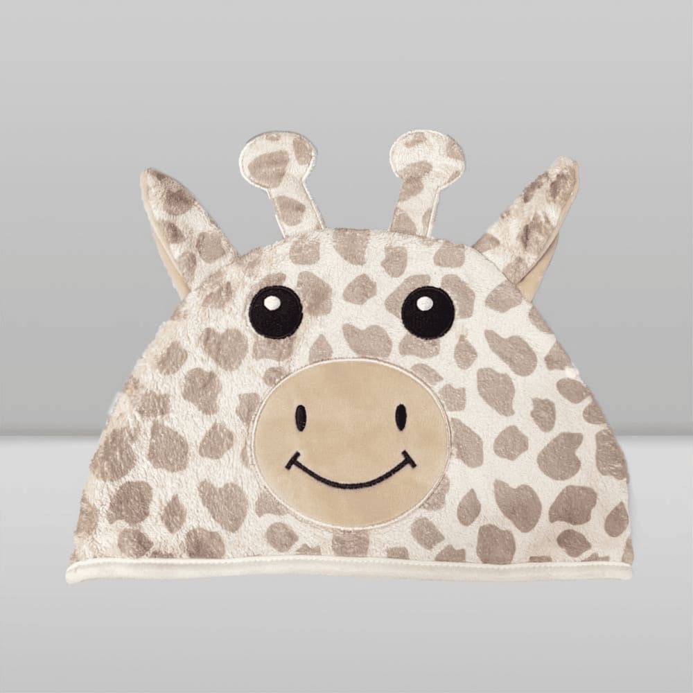 Toalha de Banho Baby com Capuz Girafa - Laço Bebê