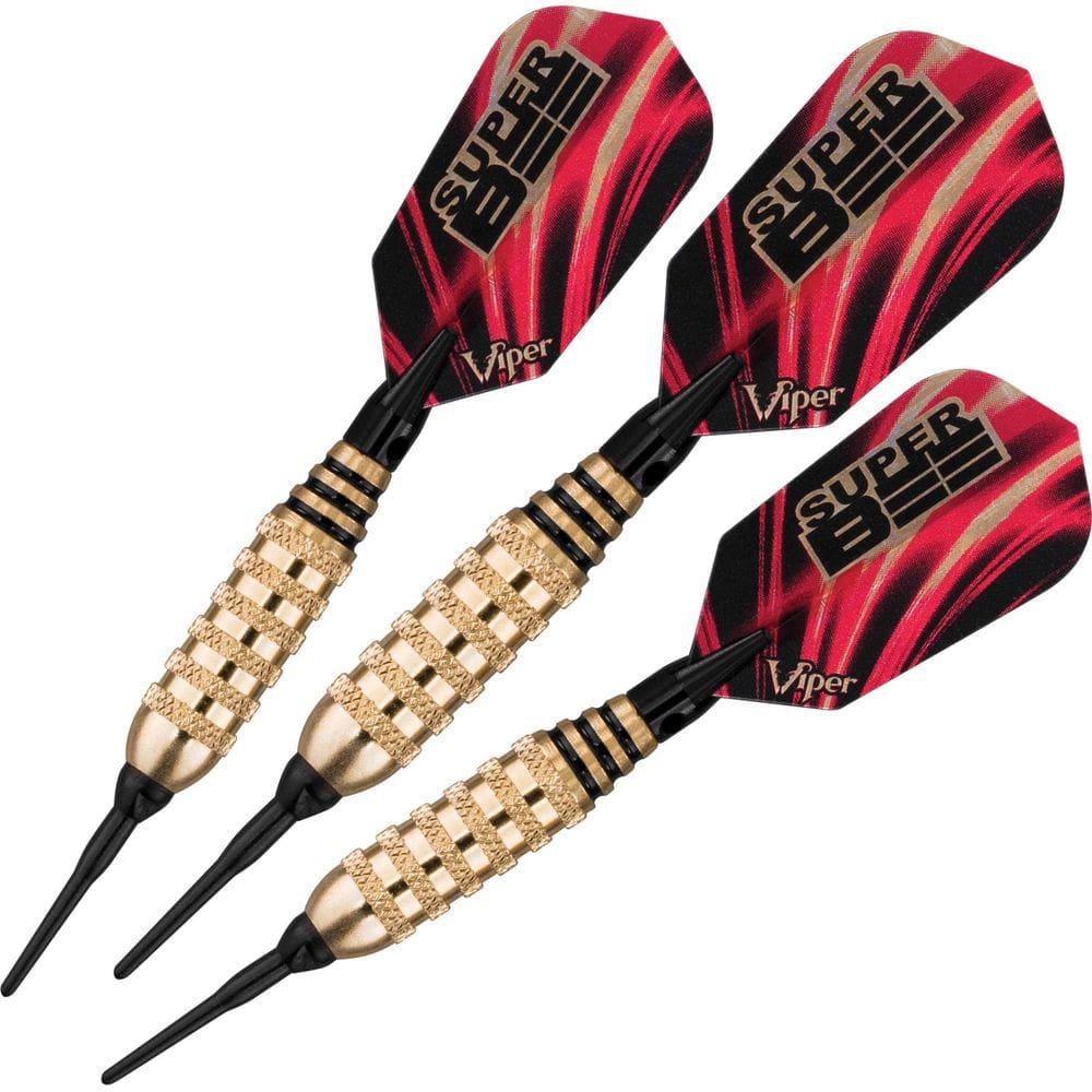 Dardos de ponta macia Viper Super Bee Brass 16g com 3 flechas