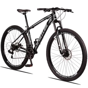 Bicicleta Aro 29 Spaceline Vega Alumínio Câmbios Shimano 24V Freio a Disco hidráulico Suspensão MTB