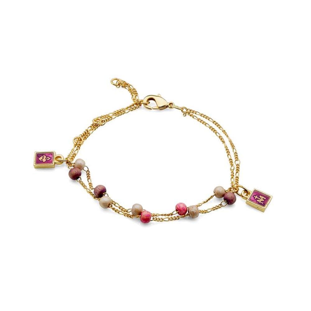 Pulseira Dezena Sagrado Coração de Jesus Rose 4mm