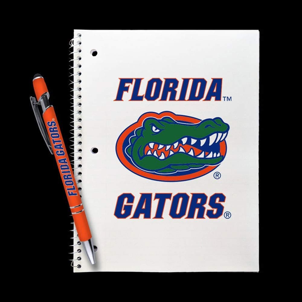 Conjunto de presentes, caneta comemorativa, caderno espiral Florida Gators com caneta
