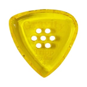 Gravity Pick BigMini GTRB4PM 4,0 mm com amarelo com vários orifícios