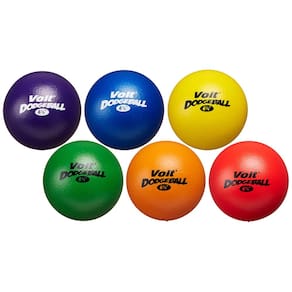 Pacote Dodgeballs Voit Tuff Prism de 6 1/4 polegadas (16 cm) - pacote com 6