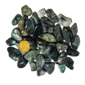 200g Esmeralda Rolado Pedra Natural P 10 a 20mm Classe C
