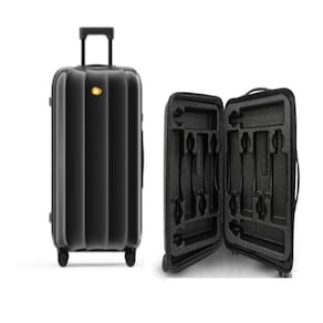 Mala Grande Para Vinho Kit Transporte Colmeia 12 Garrafs Espumantes Champanhe Espuma Policarbonato
