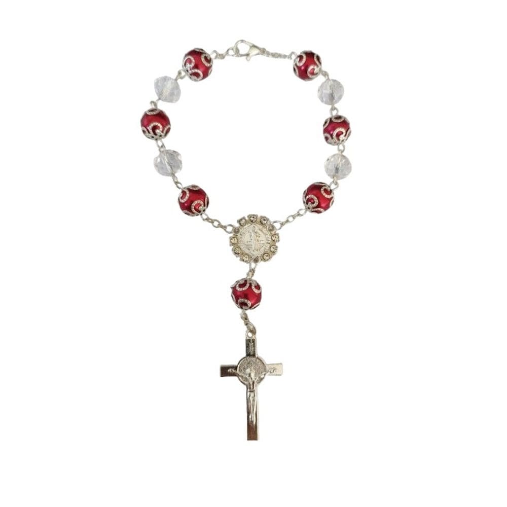 Dezena de Carro de São Bento 10mm Vermelho - Lembrancinha