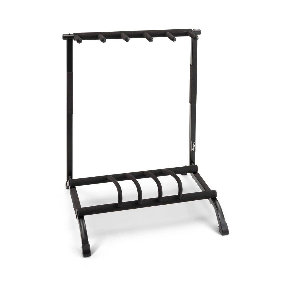Rack multi-guitarras On-Stage GS7561 para 5 guitarras preto
