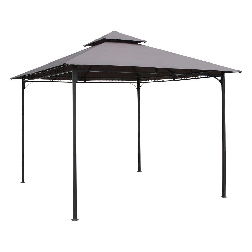 Gazebo International Caravan St. Kitts, dossel ventilado, cinza escuro