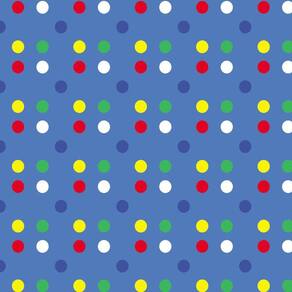 Papel De Parede Azul Escuro Circulos Coloridos Autocolante